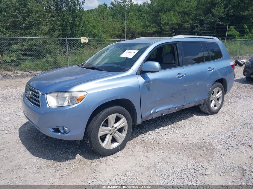 2008 Toyota Highlander VIN JTEDS42A282008265 IAAI salvage auction — LEFT SIDE, Salvage (Alabama), sold $1,450 on 2026-07-20 (photo 2)