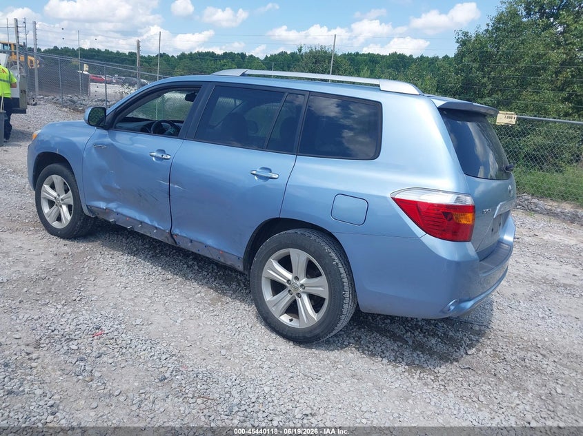 2008 Toyota Highlander VIN JTEDS42A282008265 IAAI salvage auction — LEFT SIDE, Salvage (Alabama), sold $1,450 on 2026-07-20 (photo 3)