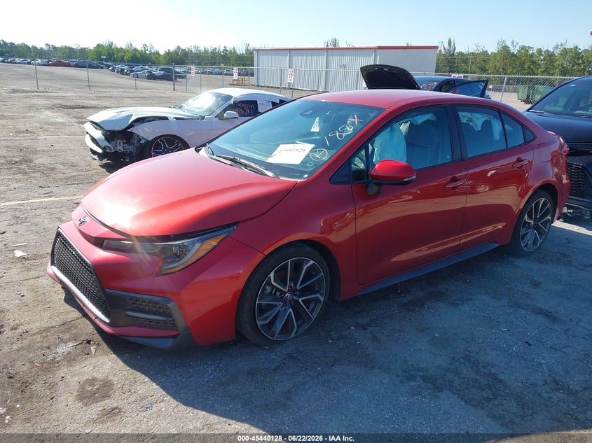 2020 Toyota Corolla VIN 5YFS4RCE8LP011850 IAAI salvage auction — REAR END, Salvage Title, sold $3,500 on 2026-07-29 (photo 2)
