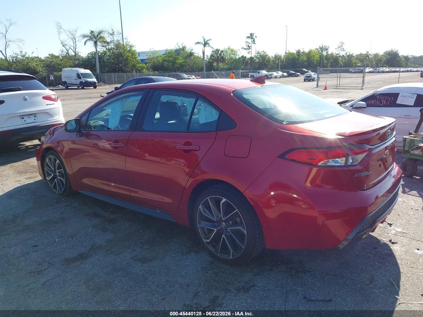2020 Toyota Corolla VIN 5YFS4RCE8LP011850 IAAI salvage auction — REAR END, Salvage Title, sold $3,500 on 2026-07-29 (photo 3)