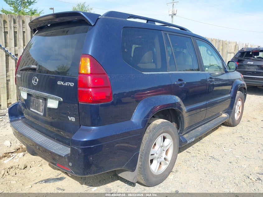 2006 Lexus Gx VIN JTJBT20X160096865 IAAI salvage auction — NORMAL WEAR, Clear (Virginia), sold $2,800 on 2026-07-13 (photo 4)