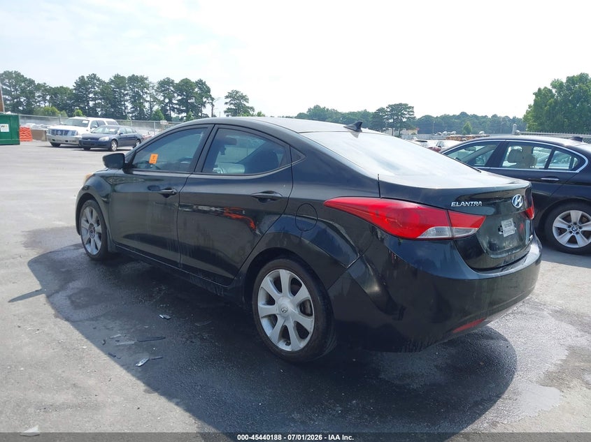 2012 Hyundai Elantra VIN KMHDH4AE1CU298661 IAAI salvage auction — NORMAL WEAR, Clear (Georgia), sold $425 on 2026-07-29 (photo 3)