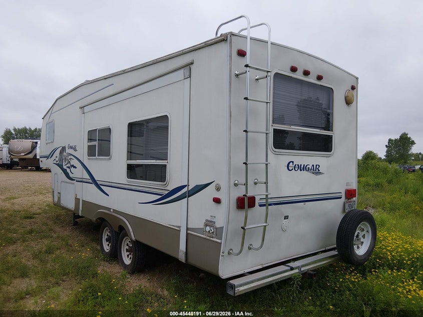 2003 Keystone Cougar VIN 4YDF2782032036876 IAAI salvage auction — ROOF, Junk Bill Of Sale Mv2459 (Wisconsin), sold $25 on 2026-07-29 (photo 3)
