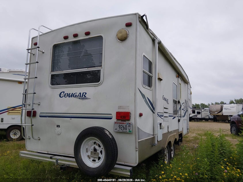 2003 Keystone Cougar VIN 4YDF2782032036876 IAAI salvage auction — ROOF, Junk Bill Of Sale Mv2459 (Wisconsin), sold $25 on 2026-07-29 (photo 4)