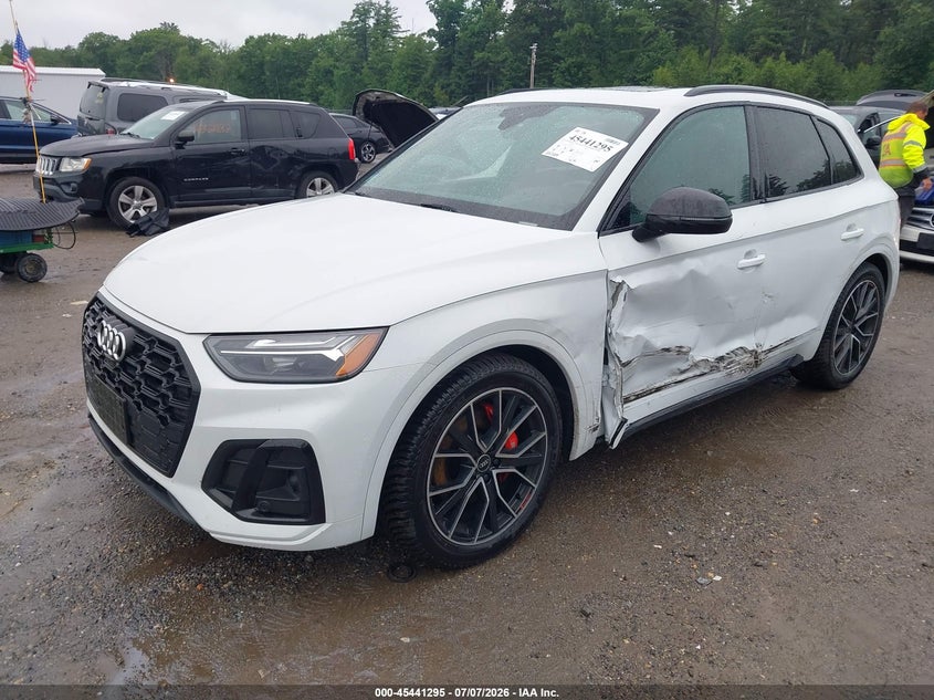 2021 Audi Sq5 VIN WA1B4AFY3M2002393 IAAI salvage auction — LEFT SIDE, Salvage (Massachusetts), sold $13,000 on 2026-08-28 (photo 2)