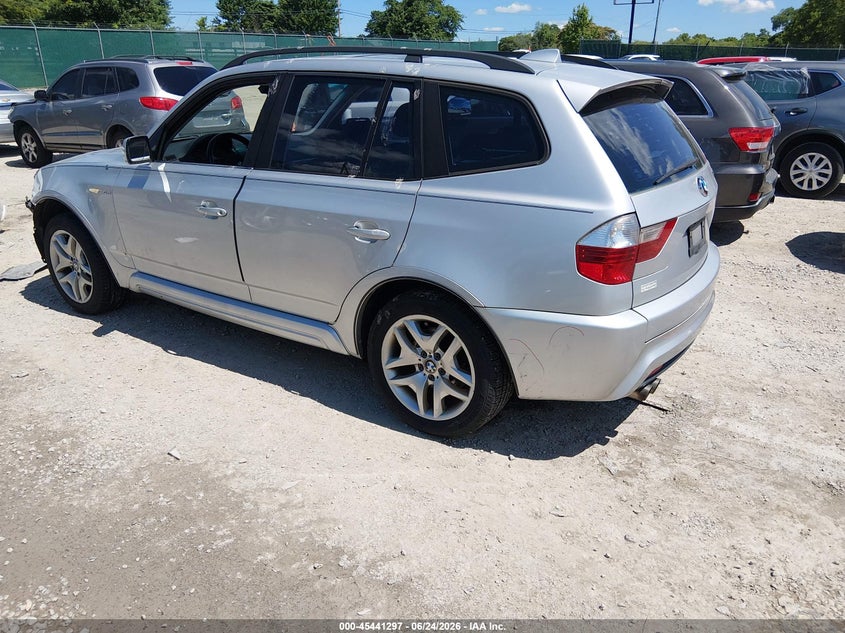 2008 BMW X3 VIN WBXPC93458WJ03550 IAAI salvage auction — FRONT END, Salvage (Kentucky), sold $250 on 2026-07-27 (photo 3)
