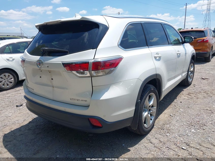 2016 Toyota Highlander VIN 5TDDKRFHXGS241021 IAAI salvage auction — LEFT SIDE, Salvage (Indiana), sold $8,400 on 2026-07-15 (photo 4)