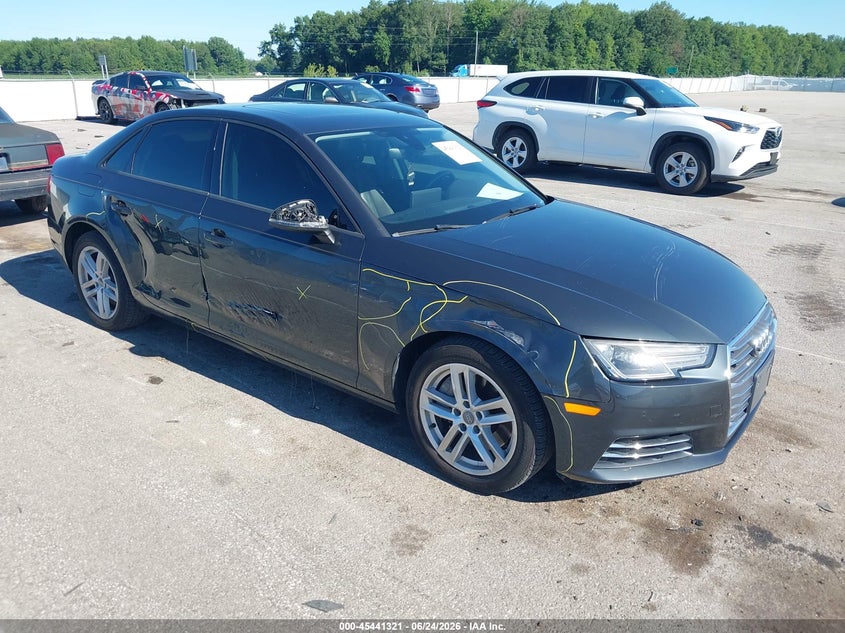 2017 Audi A4 VIN WAUANAF45HN010413 IAAI salvage auction — RIGHT SIDE, Clear (Indiana), sold $4,700 on 2026-07-30 (photo 1)