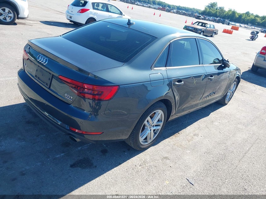 2017 Audi A4 VIN WAUANAF45HN010413 IAAI salvage auction — RIGHT SIDE, Clear (Indiana), sold $4,700 on 2026-07-30 (photo 4)