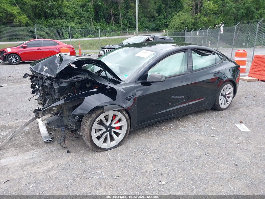 2021 Tesla Model 3 VIN 5YJ3E1EB5MF916050 IAAI salvage auction — FRONT END, Salvage Title, sold $1,150 on 2026-07-28 (photo 2)