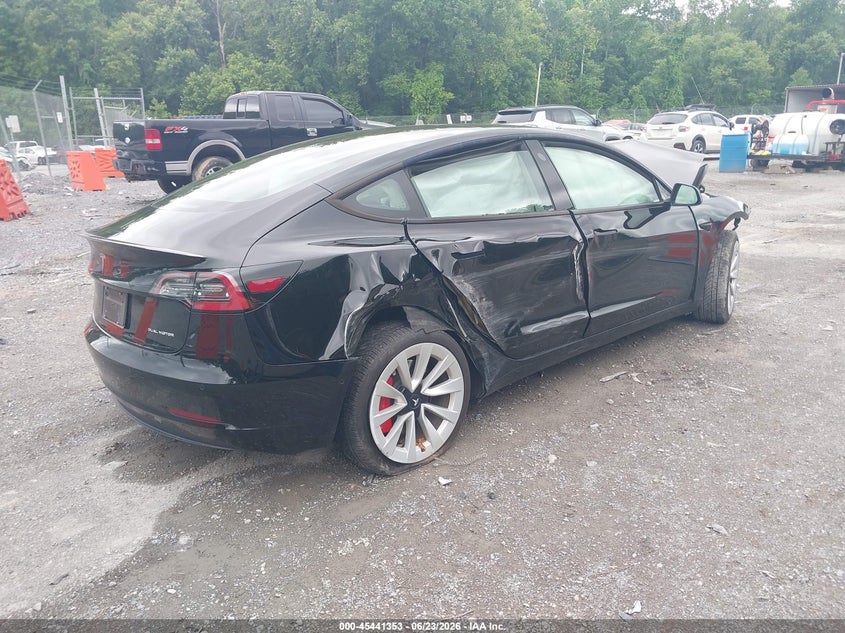 2021 Tesla Model 3 VIN 5YJ3E1EB5MF916050 IAAI salvage auction — FRONT END, Salvage Title, sold $1,150 on 2026-07-28 (photo 4)