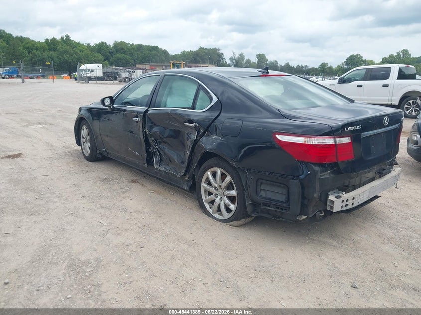 2009 Lexus Ls VIN JTHBL46FX95085222 IAAI salvage auction — SIDE, Clear (Tennessee), sold $1,050 on 2026-08-26 (photo 3)