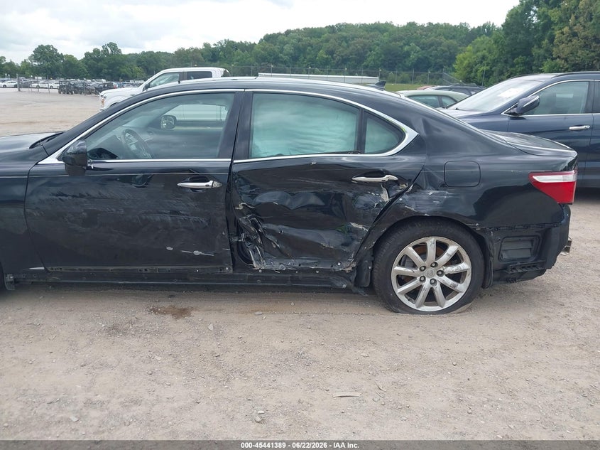 2009 Lexus Ls VIN JTHBL46FX95085222 IAAI salvage auction — SIDE, Clear (Tennessee), sold $1,050 on 2026-08-26 (photo 6)