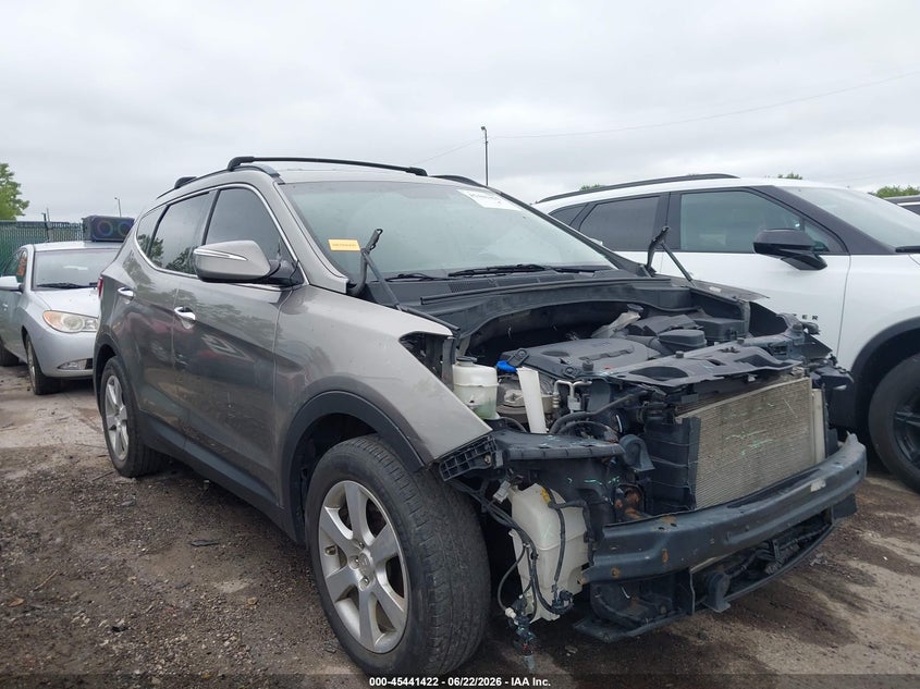 2017 Hyundai Santa fe VIN 5XYZUDLB8HG427190 IAAI salvage auction — FRONT END, Salvage Title, sold $2,800 on 2026-07-28 (photo 1)