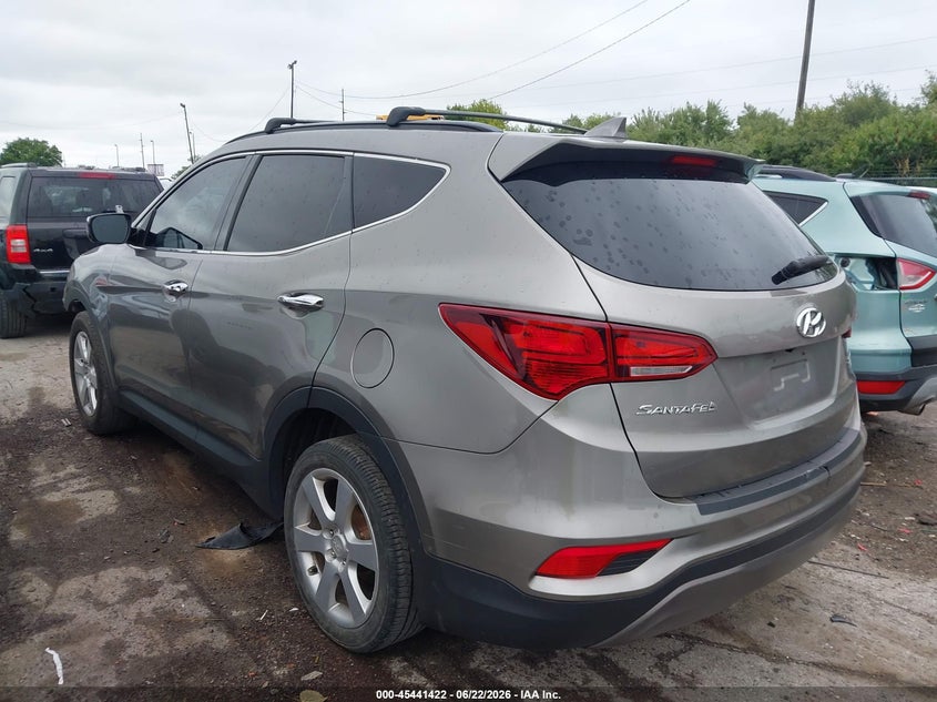 2017 Hyundai Santa fe VIN 5XYZUDLB8HG427190 IAAI salvage auction — FRONT END, Salvage Title, sold $2,800 on 2026-07-28 (photo 3)