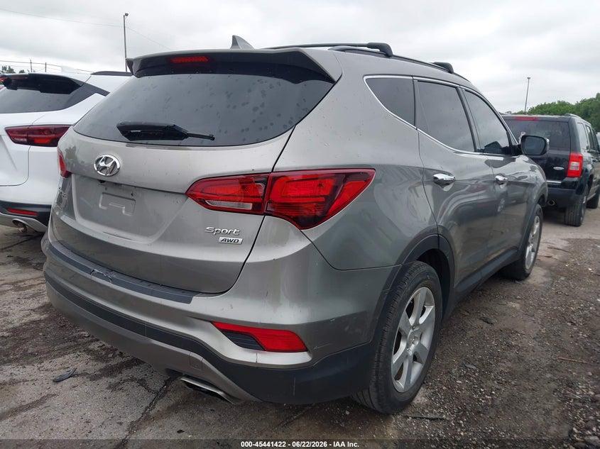 2017 Hyundai Santa fe VIN 5XYZUDLB8HG427190 IAAI salvage auction — FRONT END, Salvage Title, sold $2,800 on 2026-07-28 (photo 4)