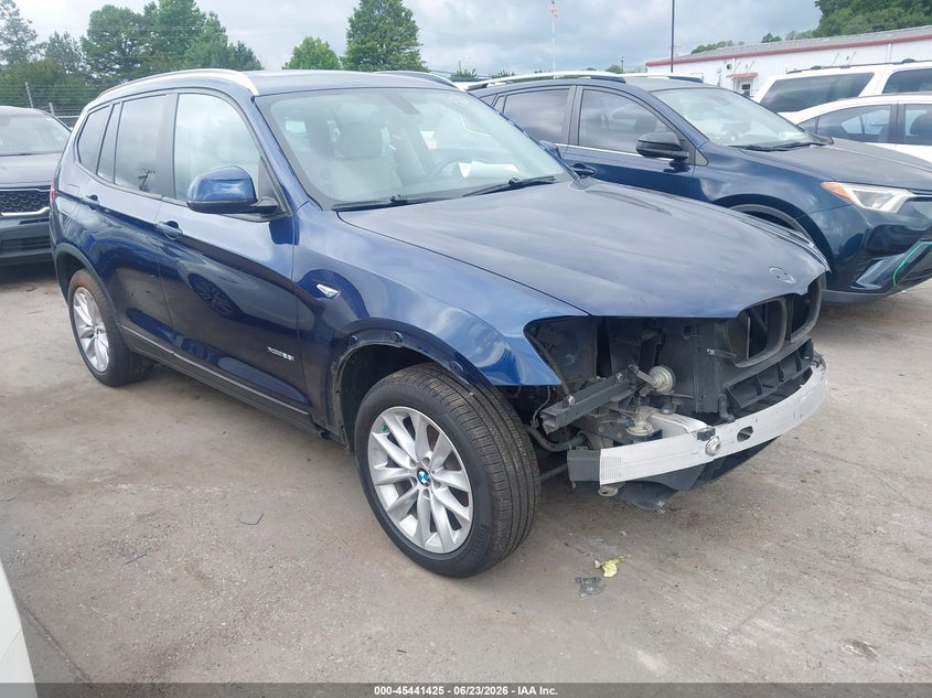 2016 BMW X3 VIN 5UXWX9C52G0D89415 IAAI salvage auction — FRONT END, Salvage (North Carolina), sold $4,200 on 2026-07-20 (photo 1)