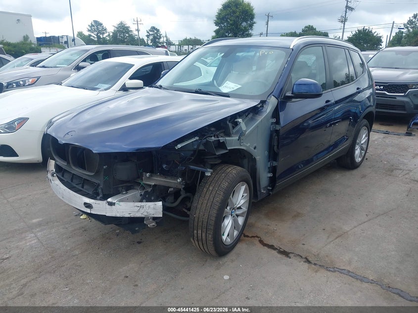 2016 BMW X3 VIN 5UXWX9C52G0D89415 IAAI salvage auction — FRONT END, Salvage (North Carolina), sold $4,200 on 2026-07-20 (photo 2)