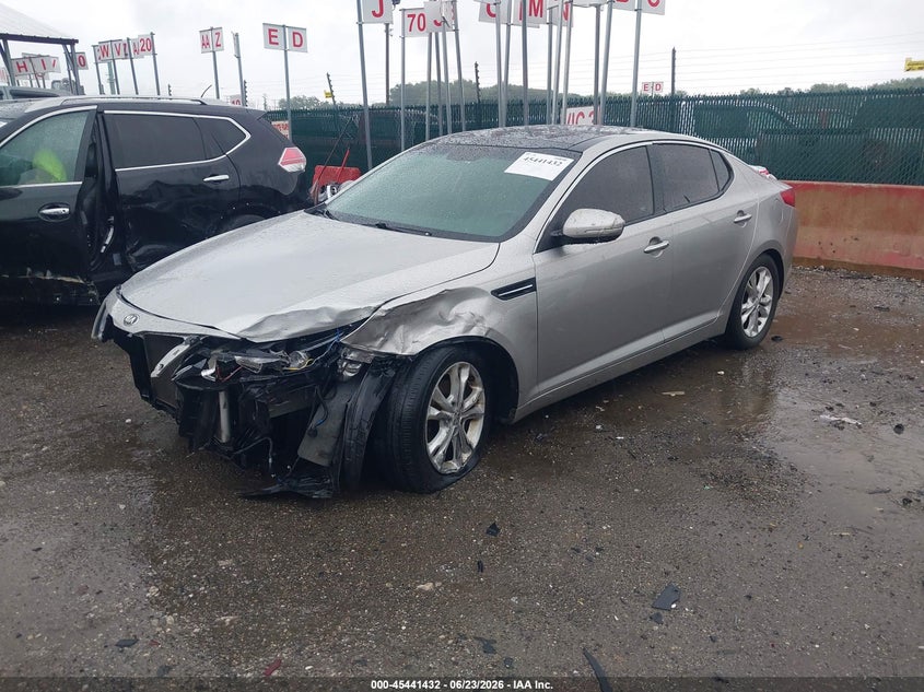 2013 Kia Optima VIN 5XXGN4A70DG104026 IAAI salvage auction — FRONT END, Salvage Title, sold $600 on 2026-07-30 (photo 2)