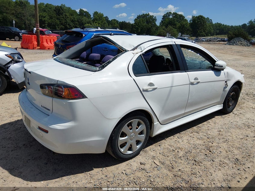 2015 Mitsubishi Lancer VIN JA32U2FU7FU009586 IAAI salvage auction — SIDE, Salvage (North Carolina), sold $450 on 2026-07-20 (photo 4)