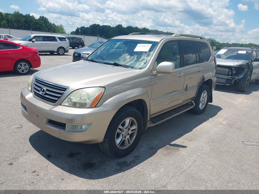 2005 Lexus Gx VIN JTJBT20X050076461 IAAI salvage auction — LEFT SIDE, Salvage (Indiana), sold $4,075 on 2026-07-23 (photo 2)