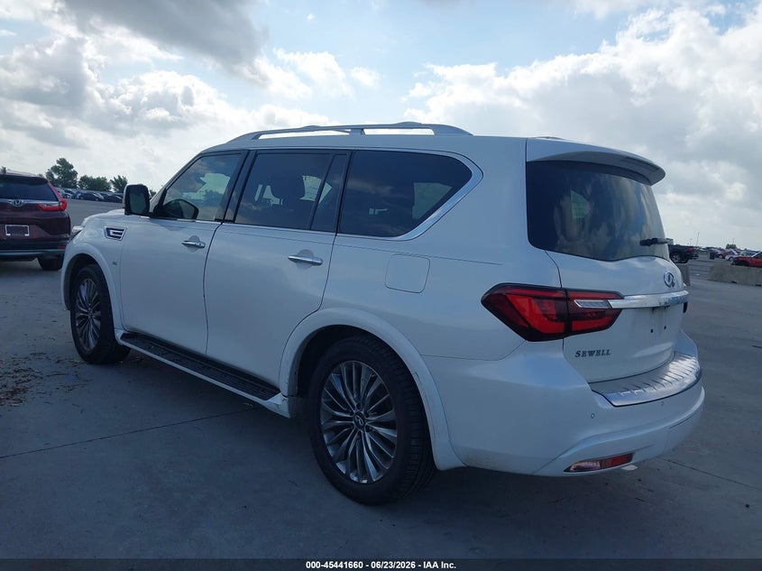 2020 Infiniti Qx80 VIN JN8AZ2NF3L9701123 IAAI salvage auction — SIDE, Salvage Title, sold $11,300 on 2026-08-16 (photo 3)