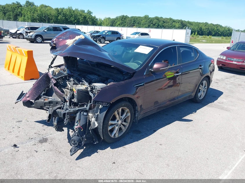 2013 Kia Optima VIN 5XXGM4A78DG227740 IAAI salvage auction — FRONT END, Salvage (Indiana), sold $225 on 2026-07-12 (photo 2)