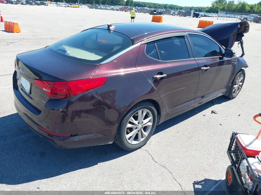 2013 Kia Optima VIN 5XXGM4A78DG227740 IAAI salvage auction — FRONT END, Salvage (Indiana), sold $225 on 2026-07-12 (photo 4)
