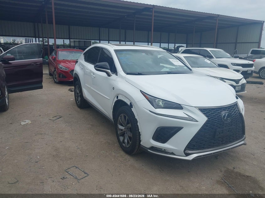 2019 Lexus Nx VIN JTJYARBZ1K2121169 IAAI salvage auction — LEFT FRONT, Original (Texas), sold $11,600 on 2026-07-28 (photo 1)