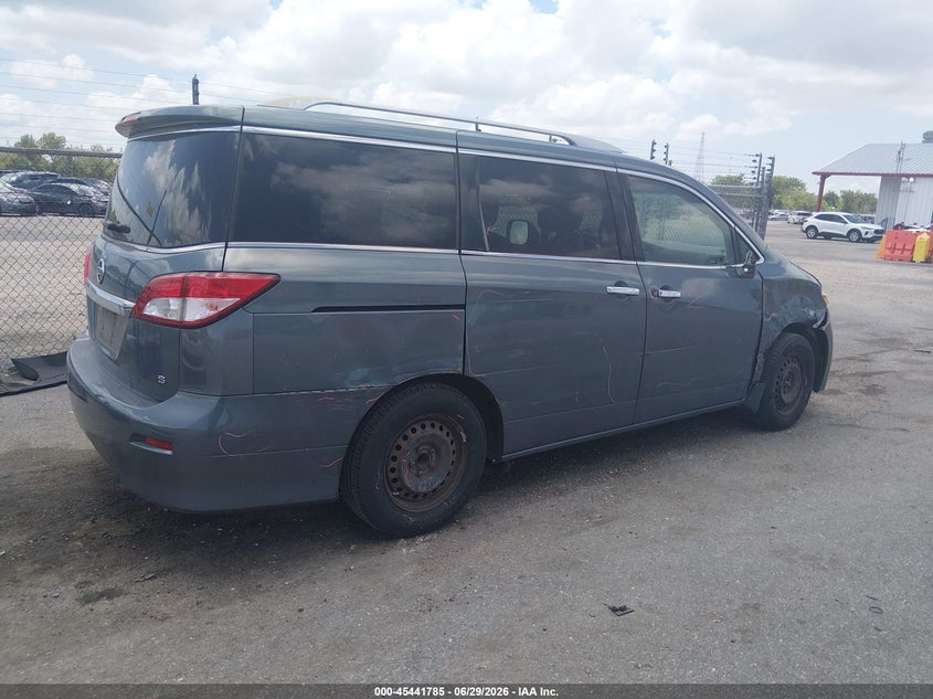 2011 Nissan Quest VIN JN8AE2KP9B9001260 IAAI salvage auction — RIGHT SIDE, Salvage (Louisiana), sold $475 on 2026-07-13 (photo 4)