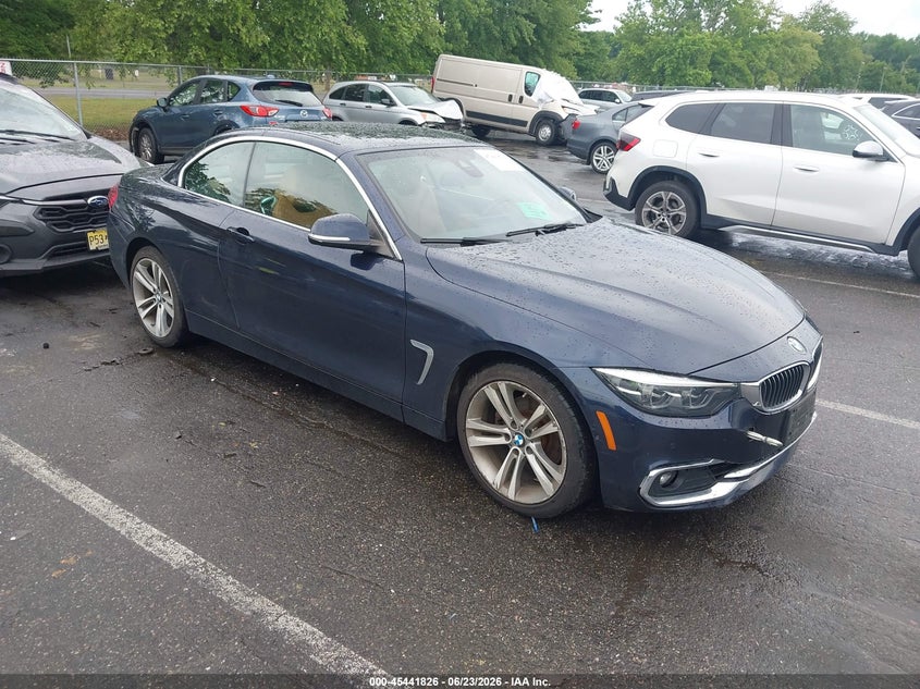 2019 BMW 4er VIN WBA4Z3C58KEN88927 IAAI salvage auction — LEFT FRONT, Salvage Title, sold $9,175 on 2026-08-03 (photo 1)