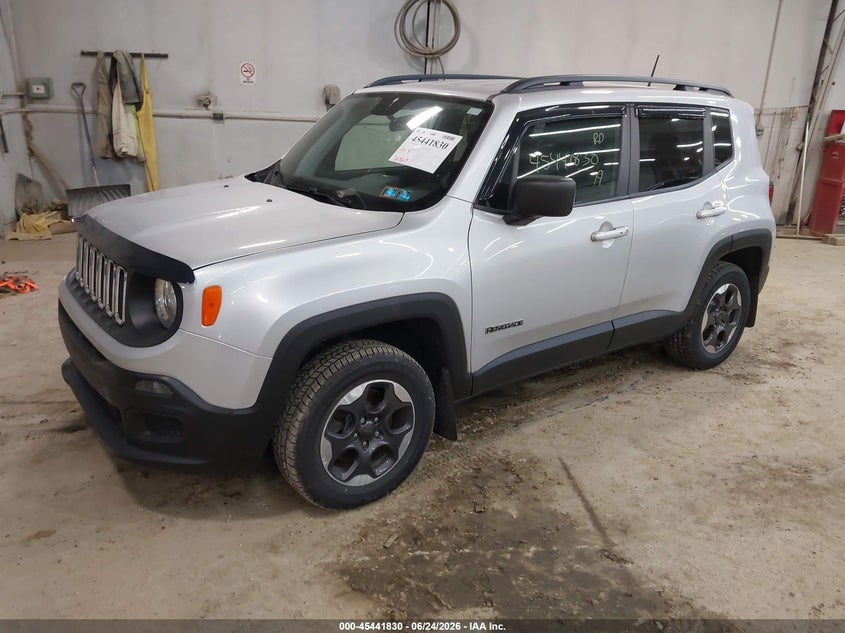 2018 Jeep Renegade VIN ZACCJBAB8JPH67970 IAAI salvage auction — RIGHT FRONT, Salvage (Pennsylvania), sold $2,800 on 2026-07-16 (photo 2)