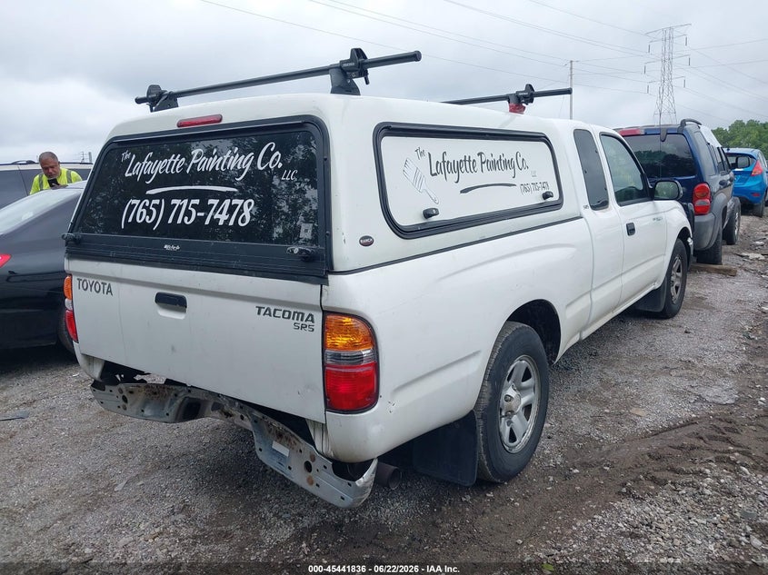 2004 Toyota Tacoma VIN 5TEVL52N14Z443296 IAAI salvage auction — REAR END, Salvage (Indiana), sold $2,350 on 2026-07-11 (photo 4)