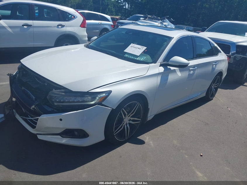 2021 Honda Accord VIN 1HGCV2F95MA002098 IAAI salvage auction — FRONT END, Salvage (North Carolina), sold $10,000 on 2026-07-29 (photo 2)