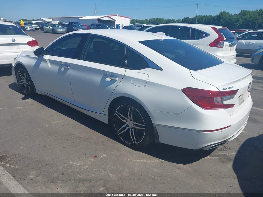 2021 Honda Accord VIN 1HGCV2F95MA002098 IAAI salvage auction — FRONT END, Salvage (North Carolina), sold $10,000 on 2026-07-29 (photo 3)