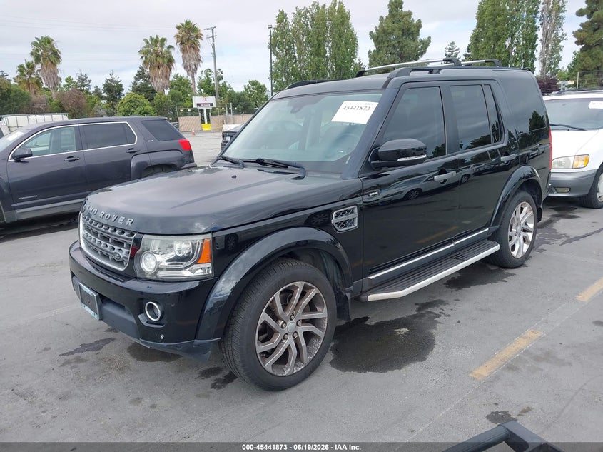 2016 Land rover Lr4 VIN SALAG2V6XGA827199 IAAI salvage auction — NORMAL WEAR, Clear - Dealer Only (California), sold $1,600 on 2026-07-29 (photo 2)