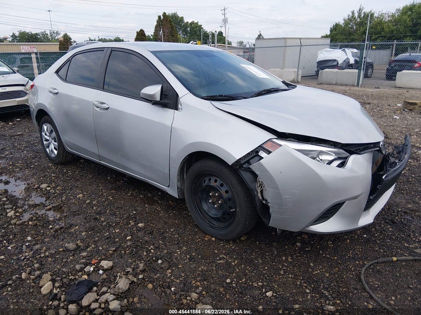 2014 Toyota Corolla VIN 5YFBURHE2EP146849 IAAI salvage auction — FRONT END, Salvage (Ohio), sold $1,750 on 2026-07-15 (photo 1)