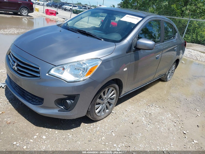 2019 Mitsubishi Mirage VIN ML32F3FJ5KHF10735 IAAI salvage auction — REAR END, Salvage (Illinois), sold $850 on 2026-07-21 (photo 2)