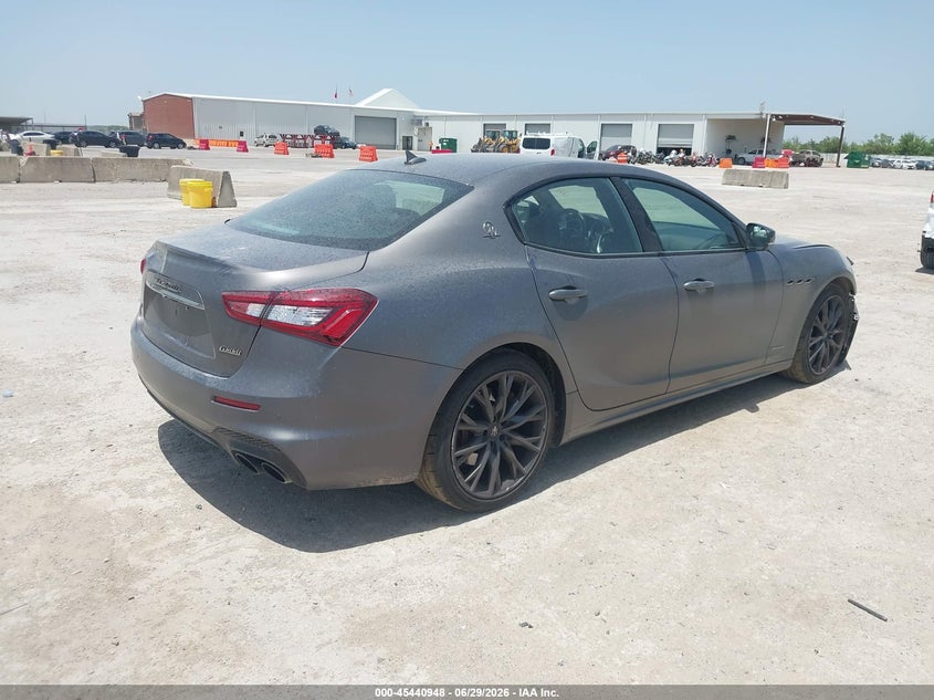 2020 Maserati Ghibli VIN ZAM57YTS9L1343767 IAAI salvage auction — FRONT & REAR, Original (Texas), sold $8,500 on 2026-08-08 (photo 4)