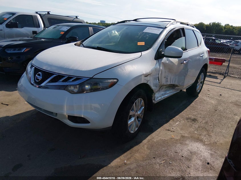 2012 Nissan Murano VIN JN8AZ1MW7CW238223 IAAI salvage auction — LEFT SIDE, Salvage Title, sold $475 on 2026-07-21 (photo 2)