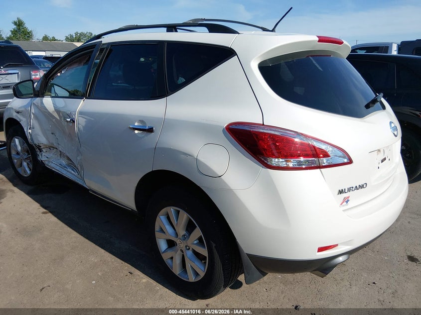 2012 Nissan Murano VIN JN8AZ1MW7CW238223 IAAI salvage auction — LEFT SIDE, Salvage Title, sold $475 on 2026-07-21 (photo 3)