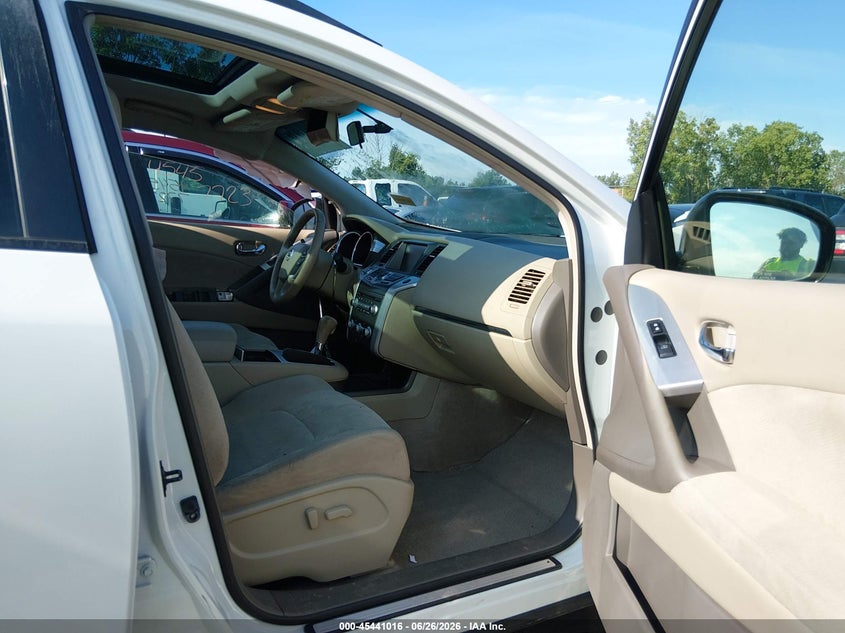 2012 Nissan Murano VIN JN8AZ1MW7CW238223 IAAI salvage auction — LEFT SIDE, Salvage Title, sold $475 on 2026-07-21 (photo 5)