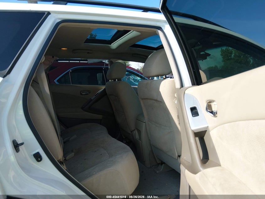 2012 Nissan Murano VIN JN8AZ1MW7CW238223 IAAI salvage auction — LEFT SIDE, Salvage Title, sold $475 on 2026-07-21 (photo 8)