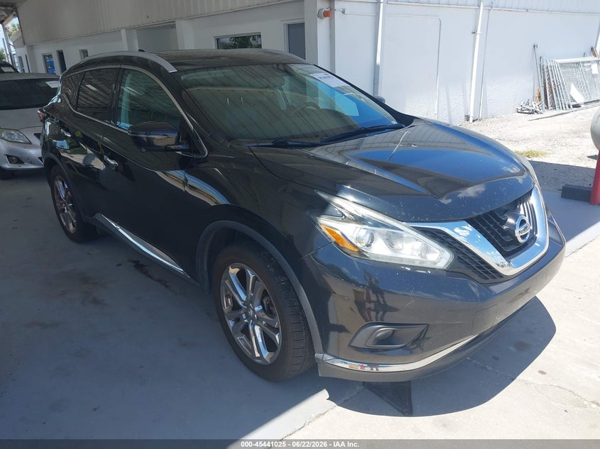 2016 Nissan Murano VIN 5N1AZ2MH5GN152208 IAAI salvage auction — NORMAL WEAR, Salvage Title, sold $2,400 on 2026-07-28 (photo 1)