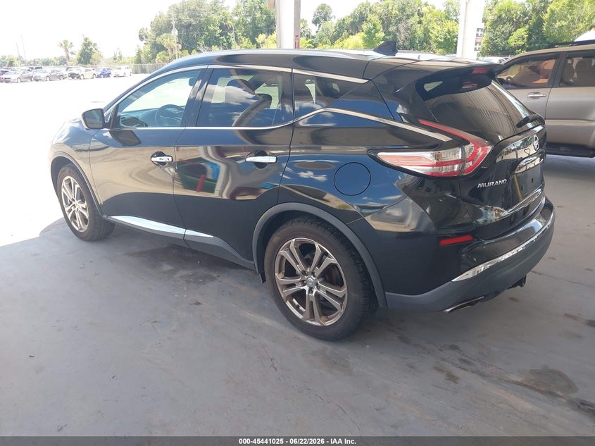2016 Nissan Murano VIN 5N1AZ2MH5GN152208 IAAI salvage auction — NORMAL WEAR, Salvage Title, sold $2,400 on 2026-07-28 (photo 3)