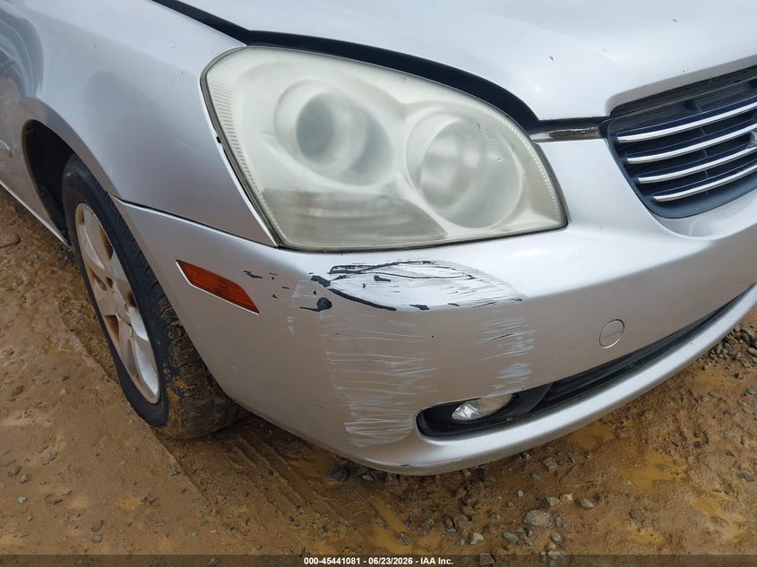 2008 Kia Optima VIN KNAGE123885210869 IAAI salvage auction — NORMAL WEAR, Clear (Virginia), sold $550 on 2026-07-27 (photo 6)