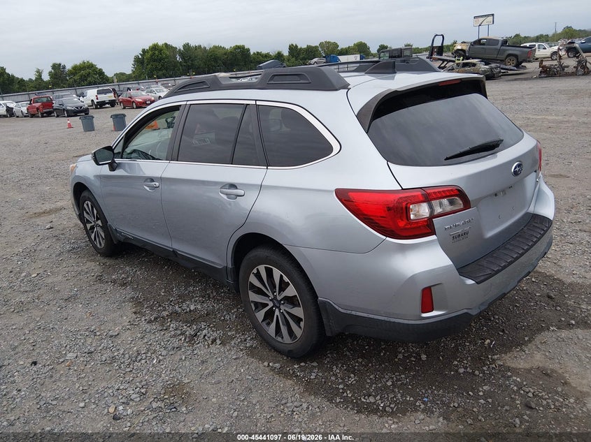 2016 Subaru Outback VIN 4S4BSBJC5G3211495 IAAI salvage auction — ROOF, Clear (Arkansas), sold $2,750 on 2026-07-05 (photo 3)