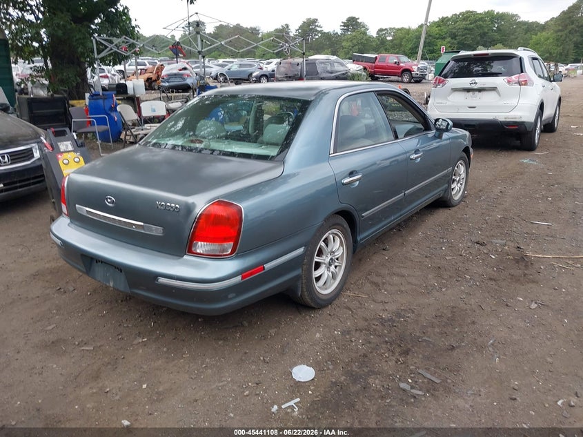 2002 Hyundai Xg VIN KMHFU45E12A180897 IAAI salvage auction — FRONT END, Clear (New York), sold $450 on 2026-07-28 (photo 4)