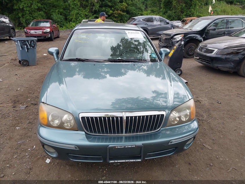2002 Hyundai Xg VIN KMHFU45E12A180897 IAAI salvage auction — FRONT END, Clear (New York), sold $450 on 2026-07-28 (photo 6)
