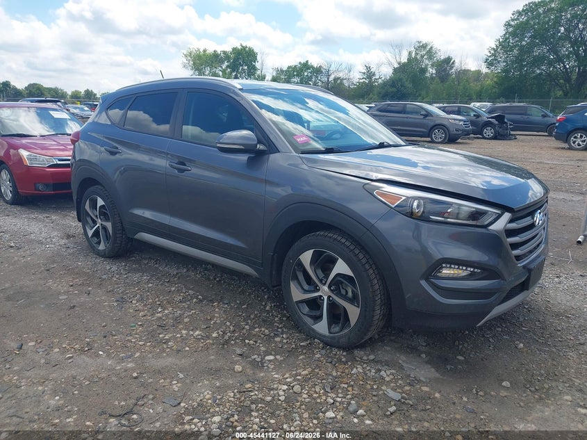 2017 Hyundai Tucson VIN KM8J3CA28HU293806 IAAI salvage auction — HAIL, Clear (Wisconsin), sold $5,650 on 2026-07-16 (photo 1)